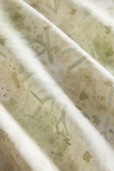 GARDEN PRINT DUVET COVER - Green by Zara - Image 4