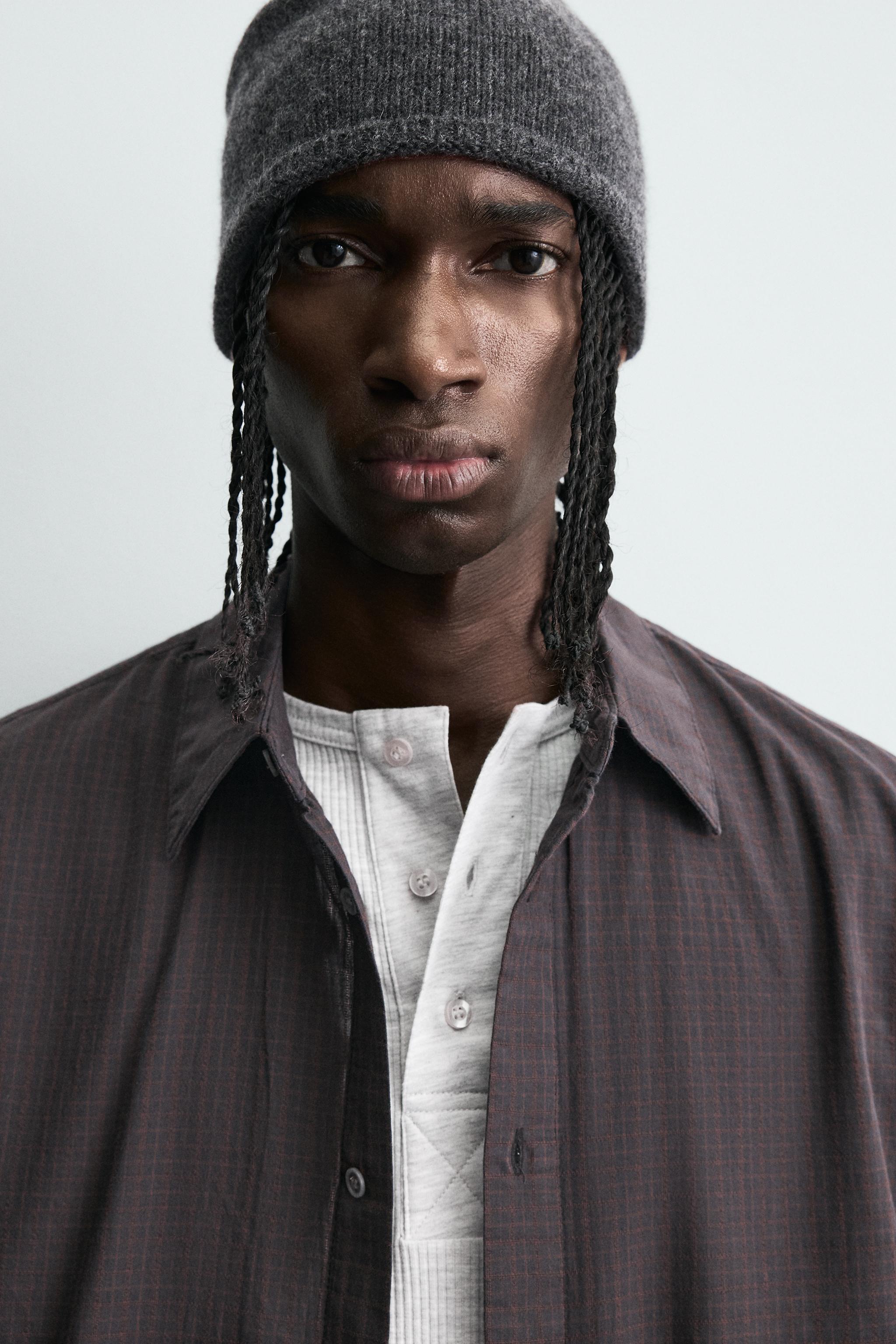 RELAXED FIT PLAID SHIRT