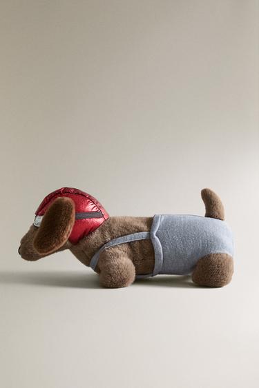 Zara KIDS' AVIATOR DACHSHUND PLUSH TOY - Multicolored