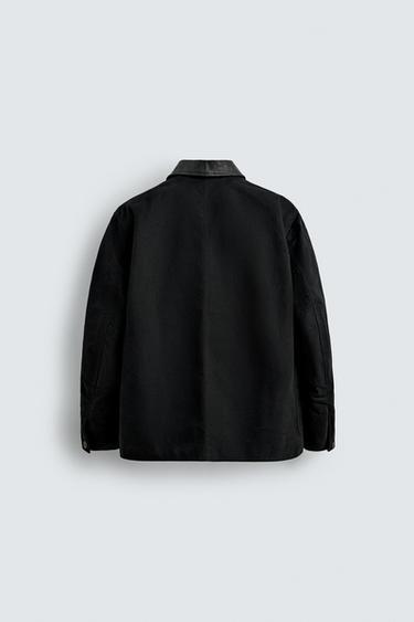 VESTE EN CUIR BIMATIÈRE AARON LEVINE X ZARA - Noir de Zara - Image 8