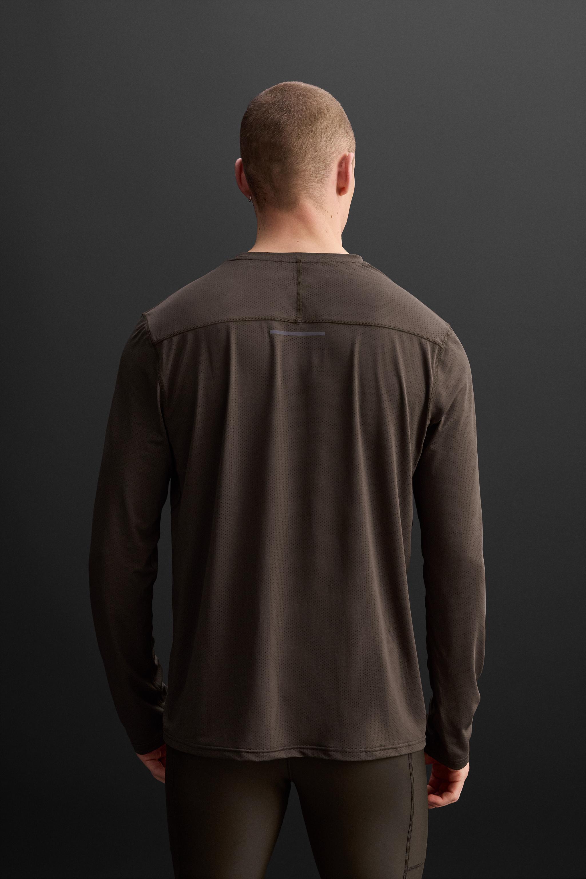 Tシャツ・カットソー Squareline Unbalance Long Sleeves - Dark Brown Ninth Hall Fundamentals Java Brown Boxy Long Sleeve T-Shirt