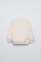 PLAIN EMBROIDERED SWEATSHIRT