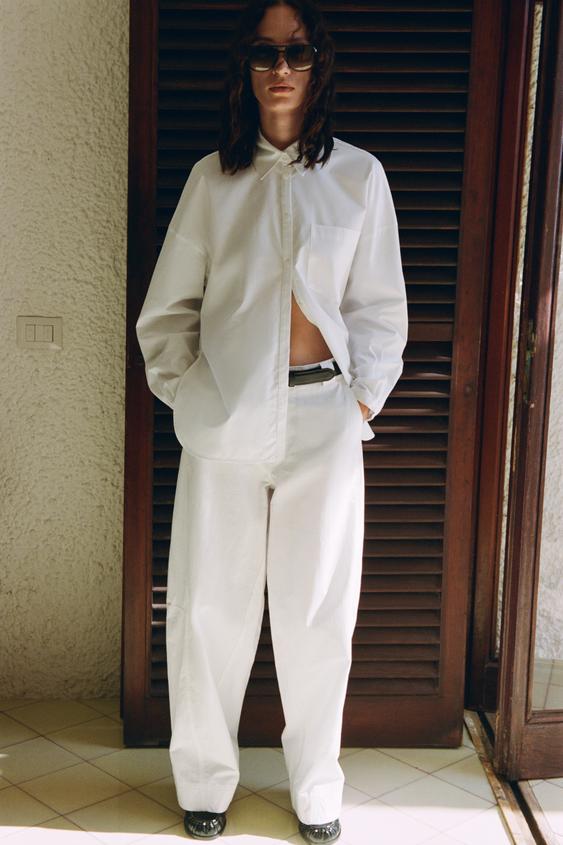 BARREL TRF TROUSERS - White | ZARA Spain