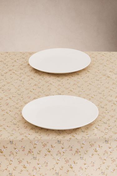 FLORAL COTTON TABLECLOTH - Butter by Zara - Image 1