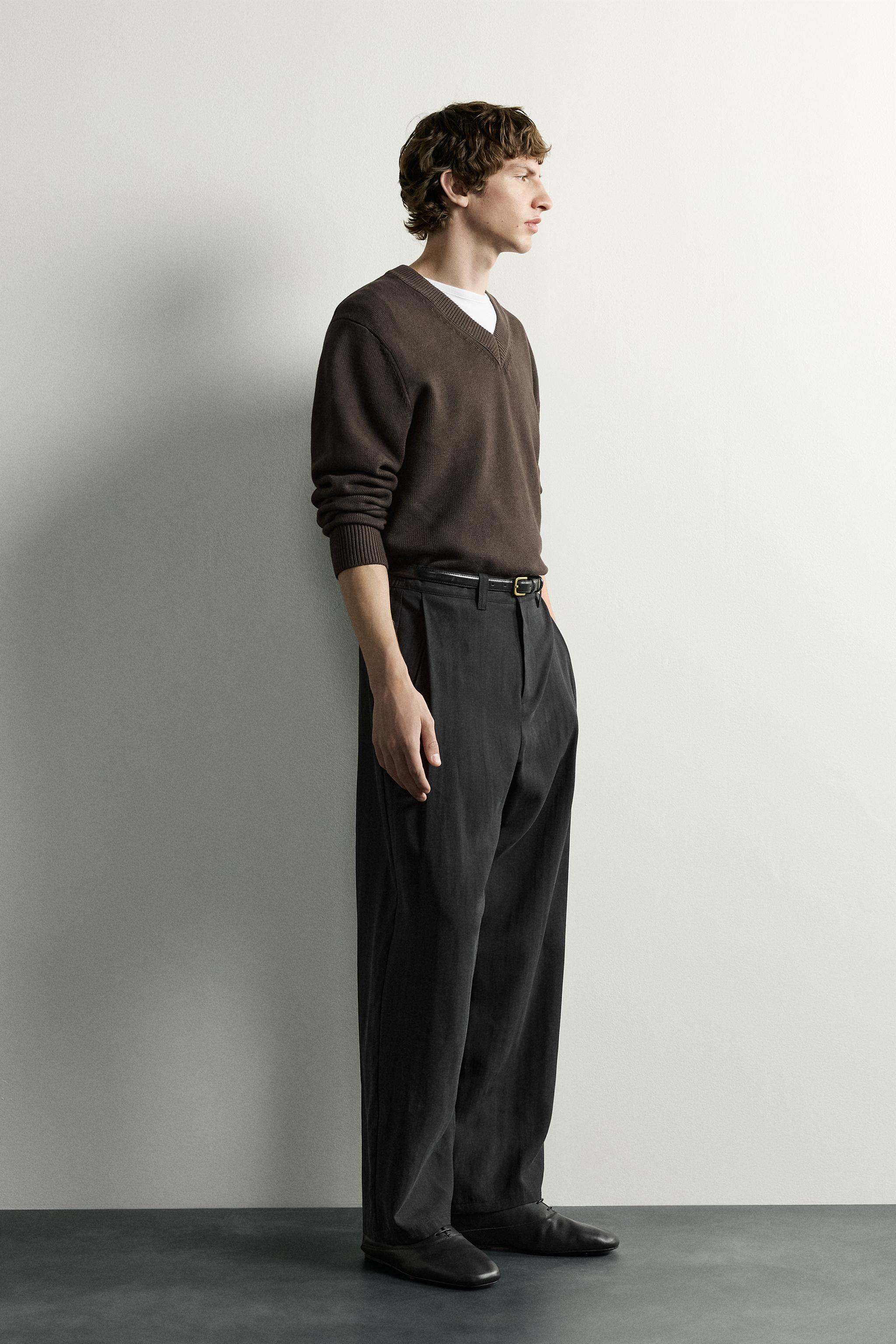 FLOWY SIDE PLEAT PANTS
