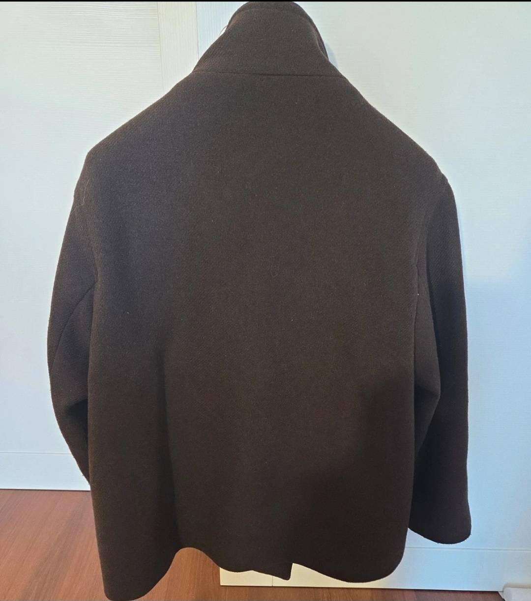 CROPPED WOOL COAT WITH HIGH NECK - Image 3