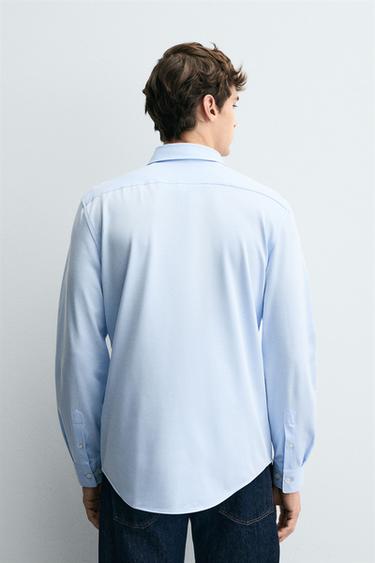 CHEMISE REGULAR FIT - Bleu ciel de Zara - Image 2