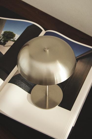 Zara MONOCHROME TOUCH TABLE LAMP - Silver