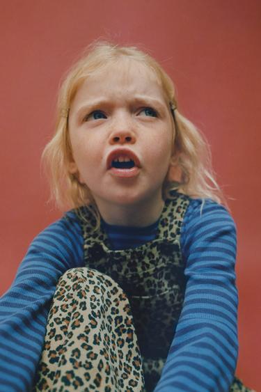 NEEDLECORD ANIMAL PRINT DUNGAREES - Light green by Zara