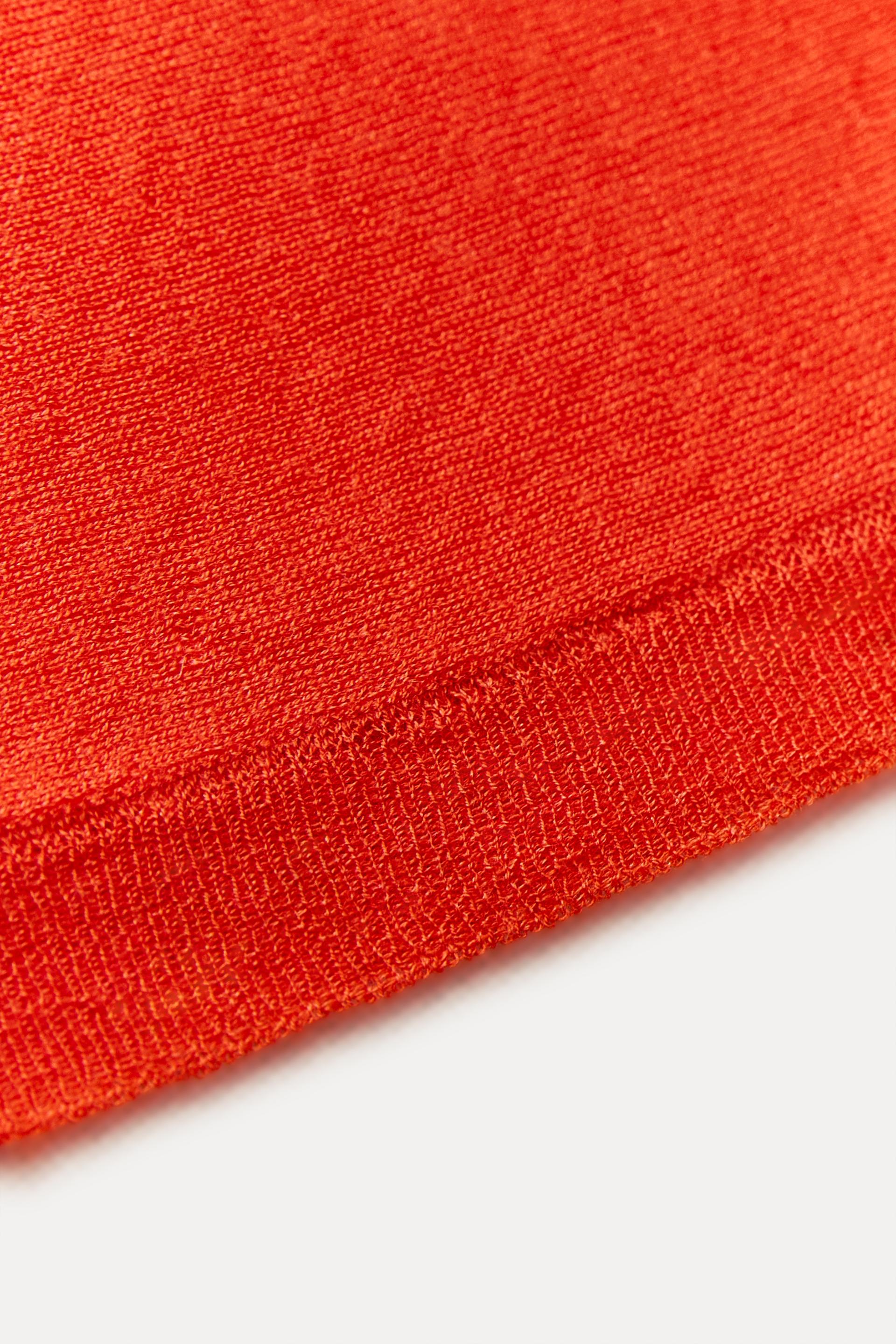 Jersey de lana reciclada color-block naranja y beige - Moda ética - Fieito