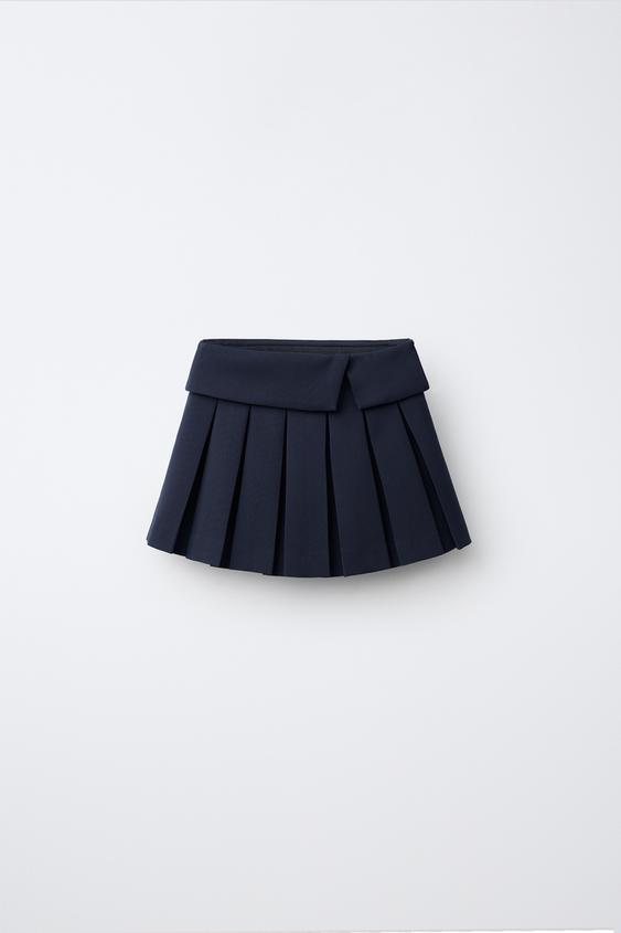 PLOOIROK MET OMSLAGTAILLE - Marineblauw van Zara - Afbeelding 0
