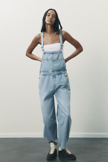 PETO DENIM TIRANTES - Azul claro de Zara