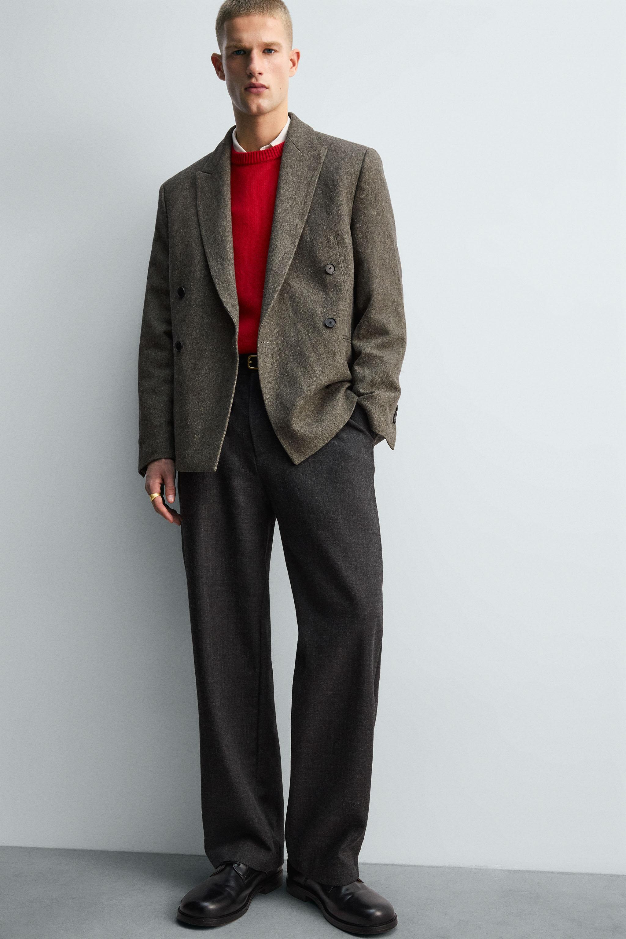 LIMITED EDITION 100% WOOL PLEATED PANTS