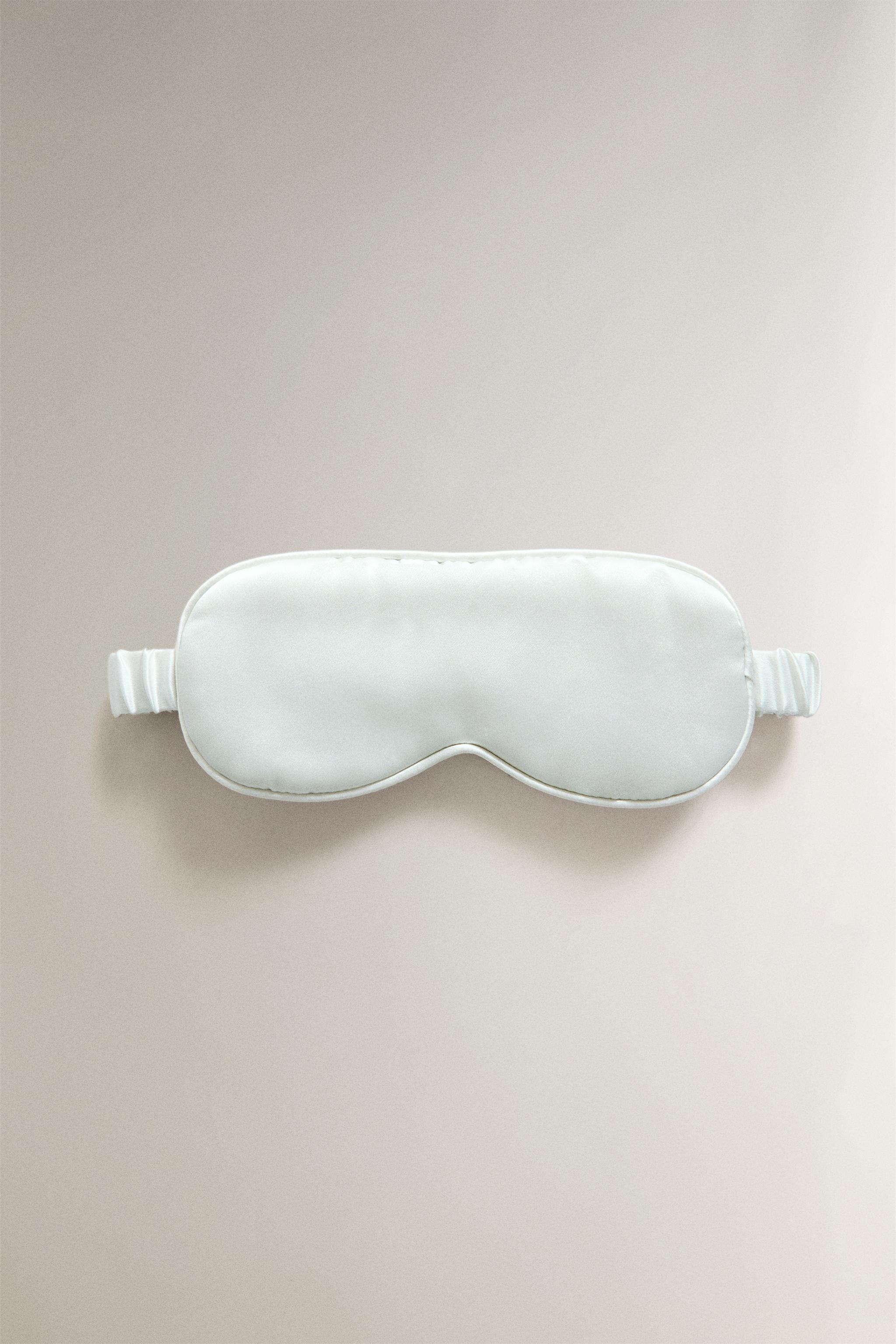 MULBERRY SILK EYE MASK — Blue / Green