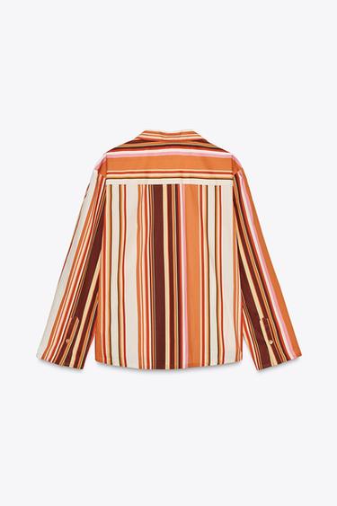 ZW COLLECTION STRIPED PYJAMA SHIRT - Multicoloured by Zara - Image 6