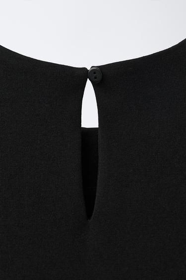 COMBINED DRESS WITH RUFFLES - Black by Zara - Image 3