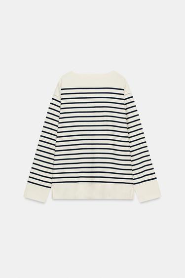 STRIPED LONG SLEEVE T-SHIRT - striped by Zara