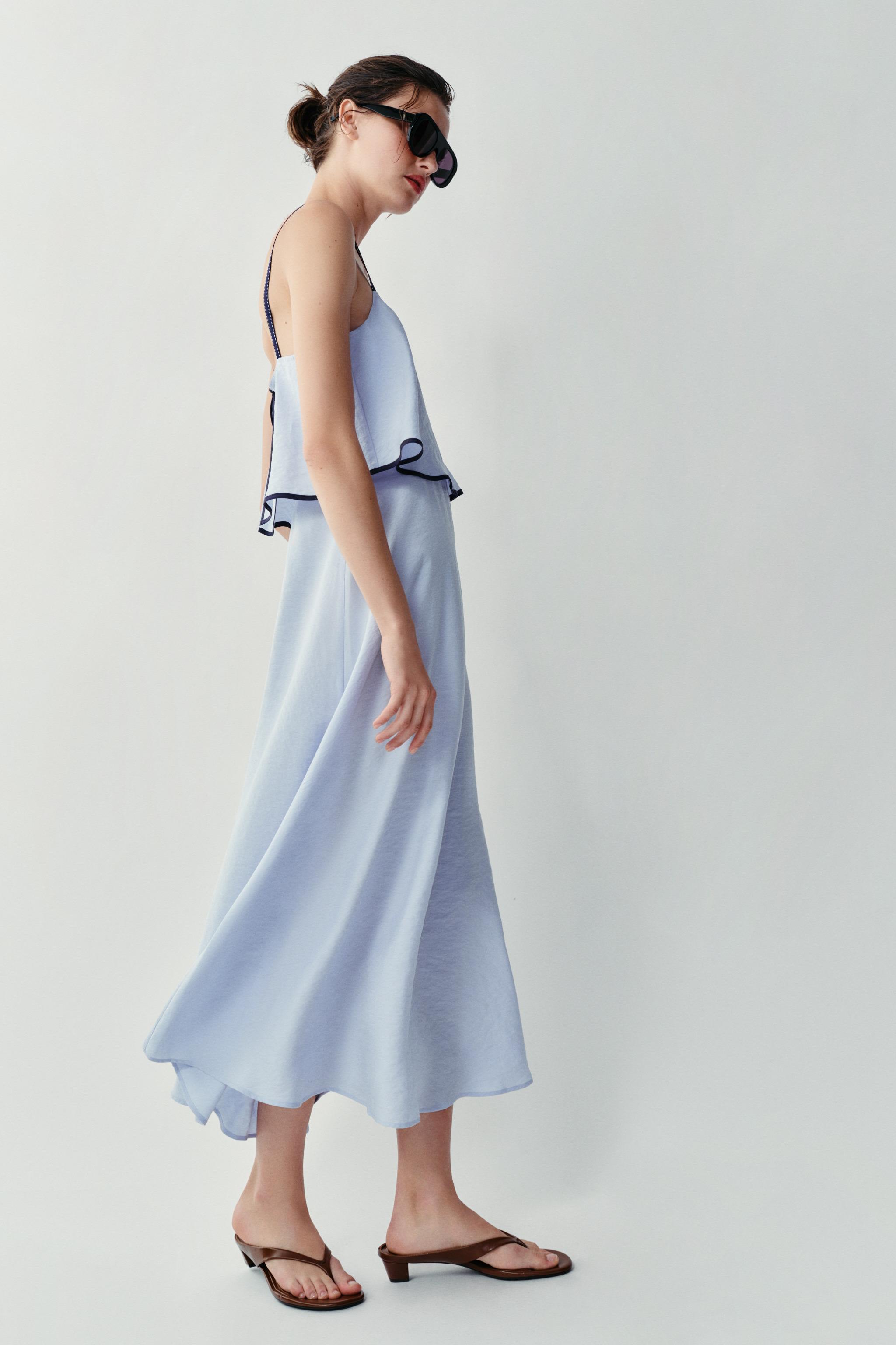 COMBINATION MIDI DRESS