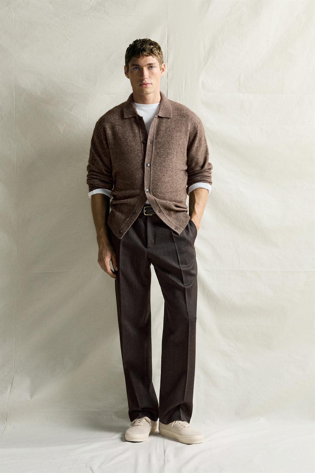 WOOL YAK BLEND KNIT OVERSHIRT