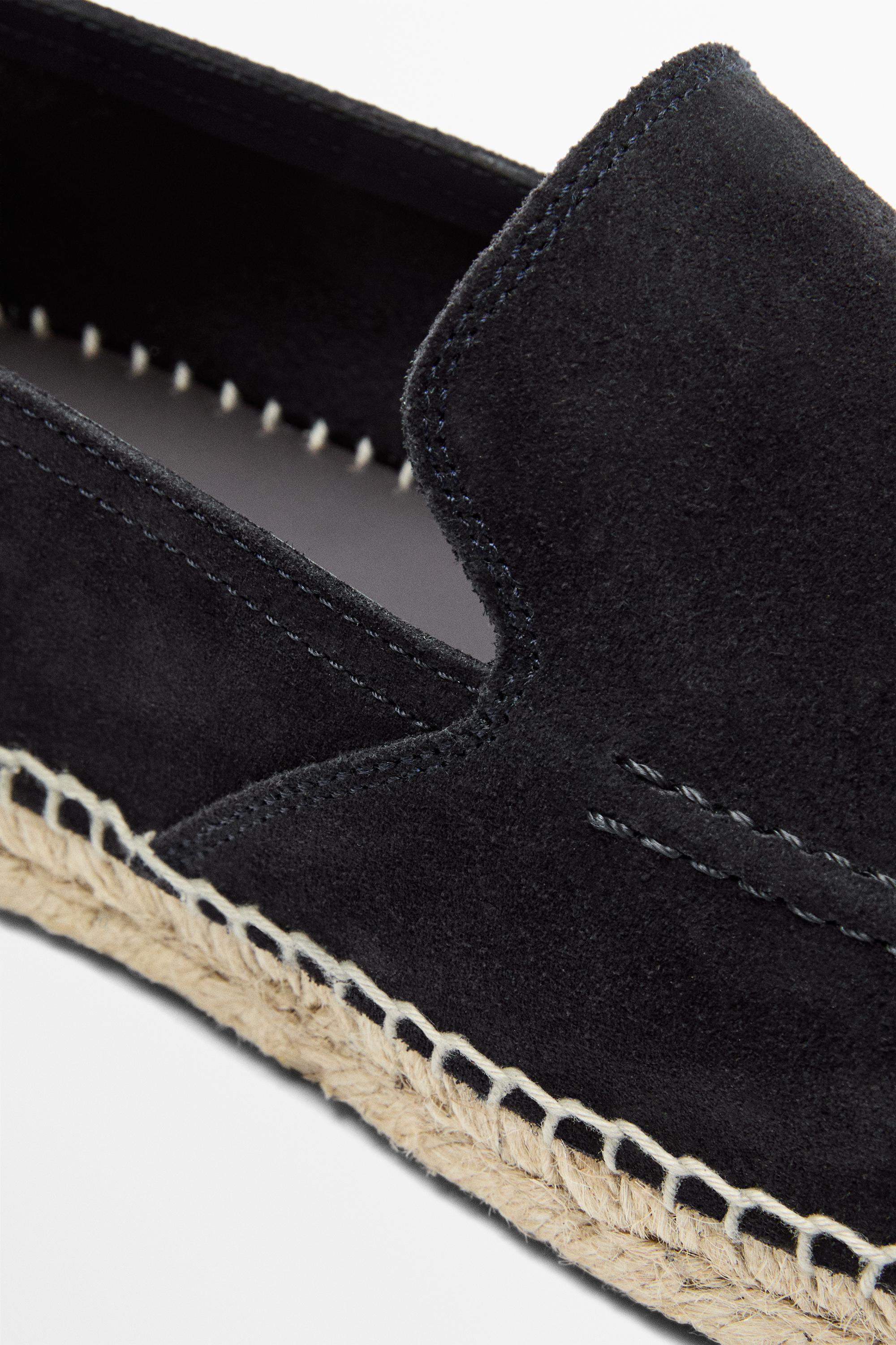 Espadrille ganse cuir