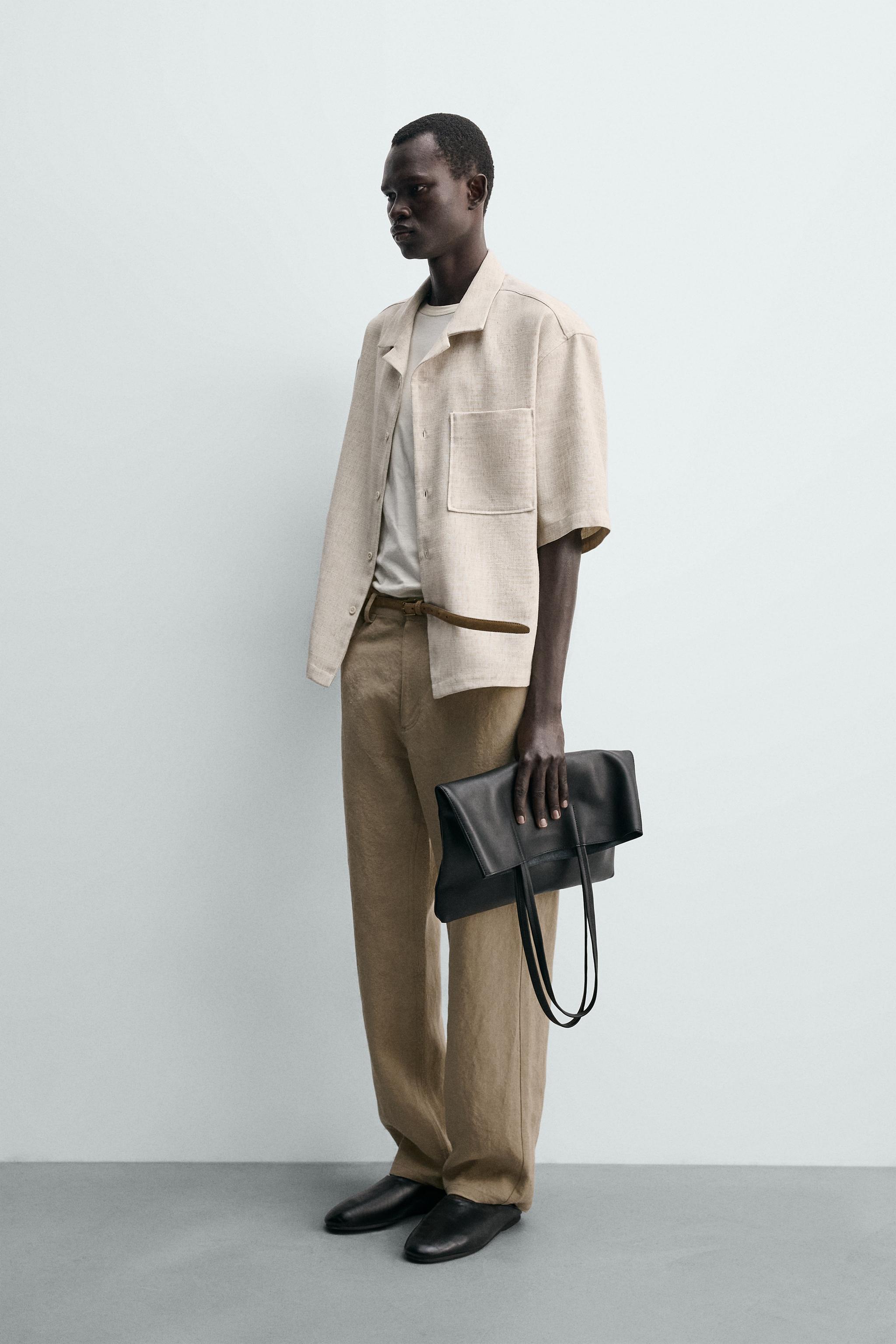 BOXY FIT TEXTURED SHIRT