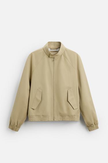 TWILL TEXTURED JACKET - camel by Zara - Image 6