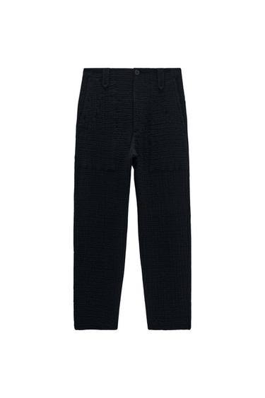 TEXTURED TROUSERS