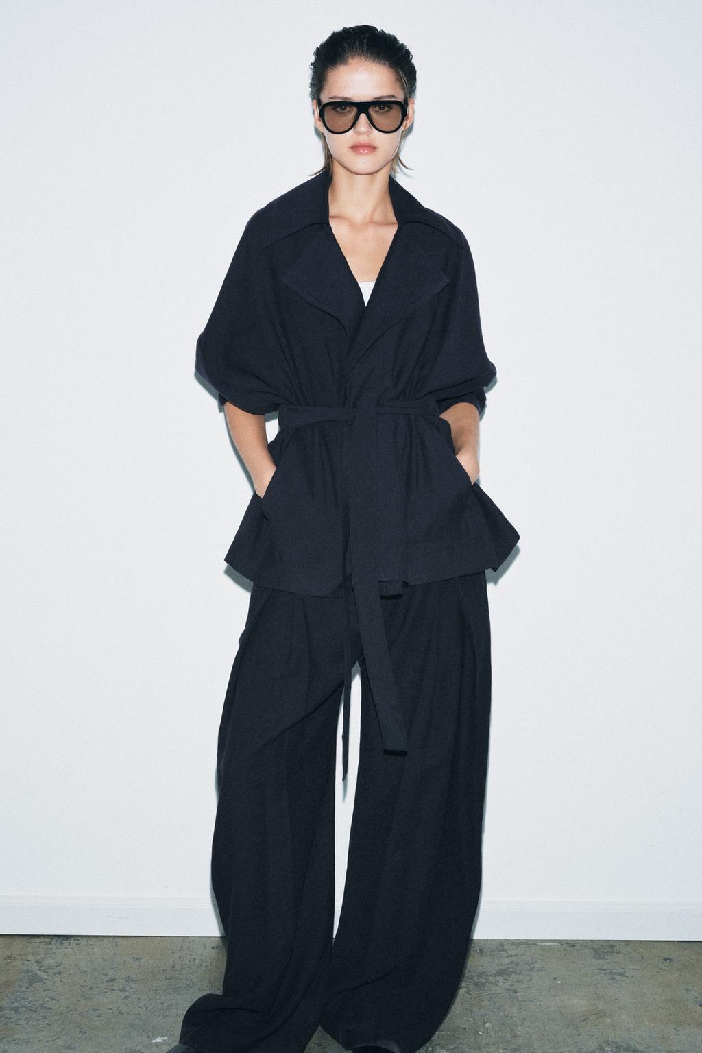 SHORT FLOWY TRENCH COAT ZW COLLECTION - image 2