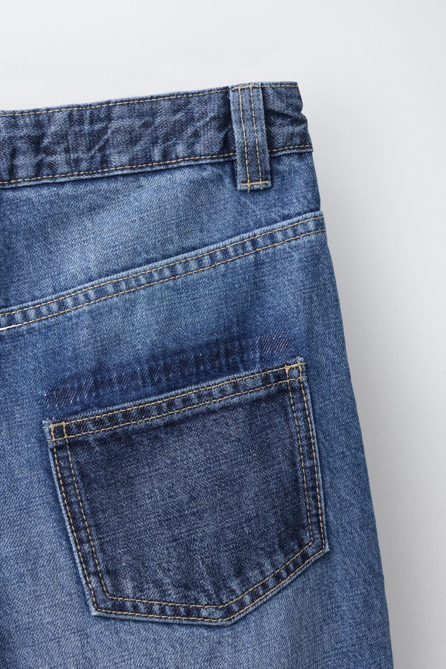 Детские джинсы Zara Loose Cuffed, цвет: Синий — фото 4