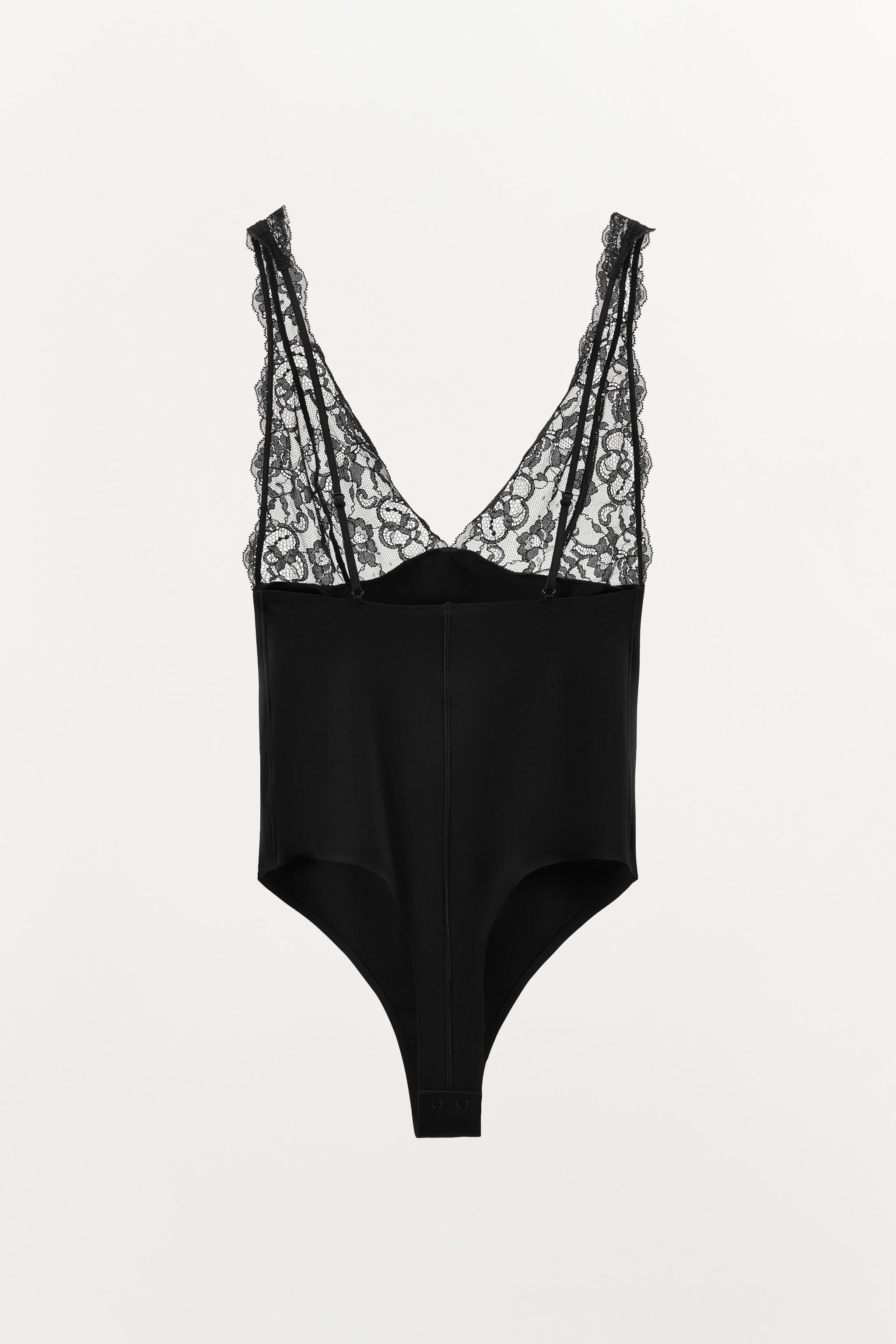 BODY COMBINÉ AVEC DENTELLE EN POLYAMIDE