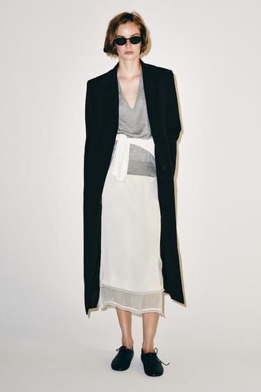 Zara 100% EXTRA-FINE CASHMERE JUMPER - Mid-gray