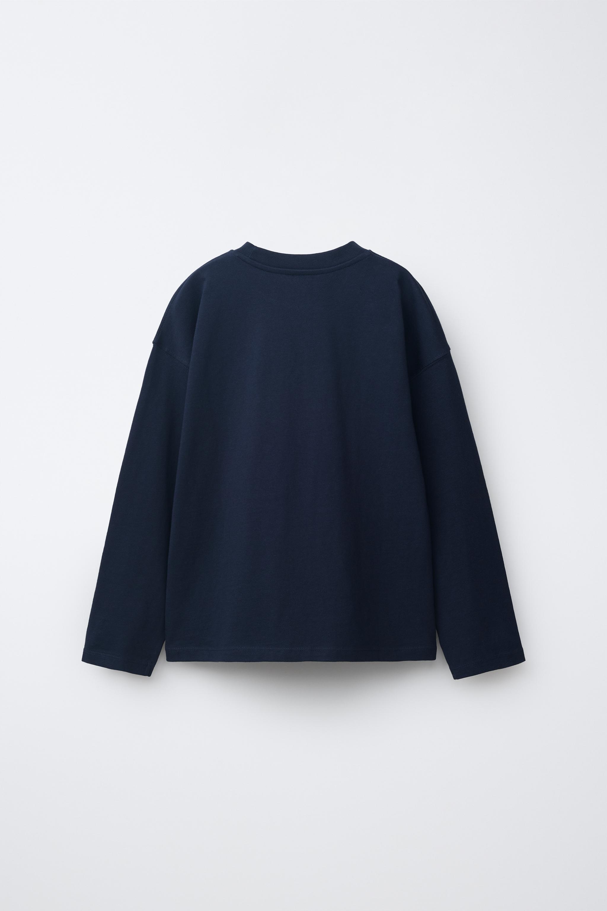PLAIN T-SHIRT — Navy blue
