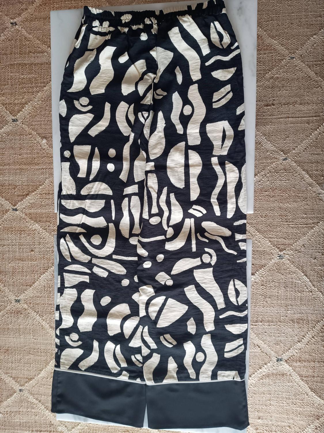 PRINTED STRAIGHT-CUT TROUSERS - Image 2