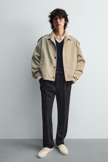 LEATHER TRAINERS - White by Zara