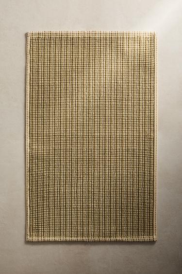COLOURED BOUCLÉ BATH MAT - Greens by Zara - Image 5