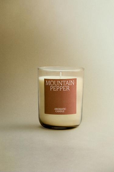 (250 G) MOUNTAIN PEPPER SCENTED CANDLE - Burgundy by Zara - Image 5