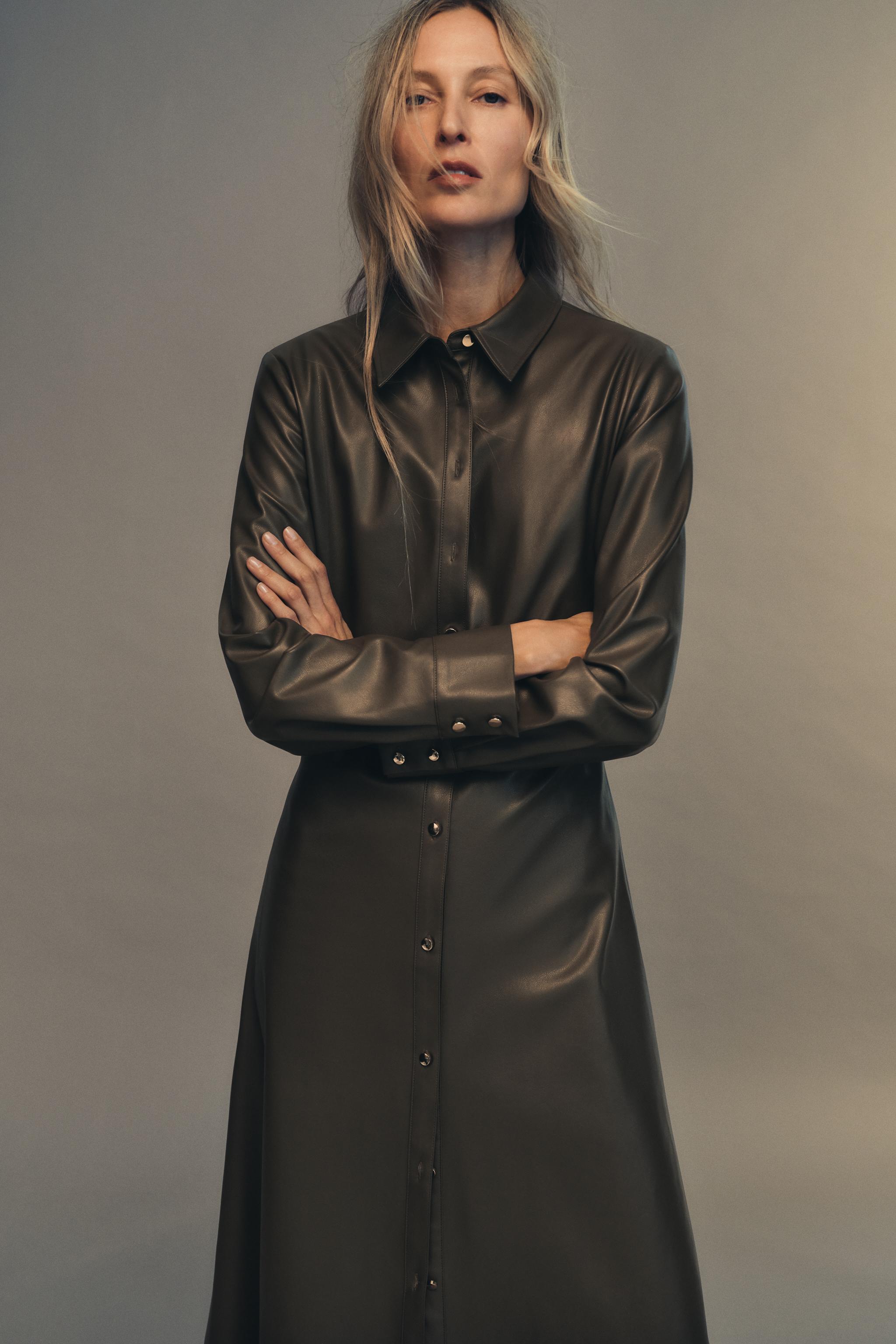 Women s Leather Dresses Explore our New Arrivals ZARA Azerbaijan