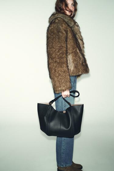 BOLSO MAXI SHOPPER - Negro de Zara - Imagen 0