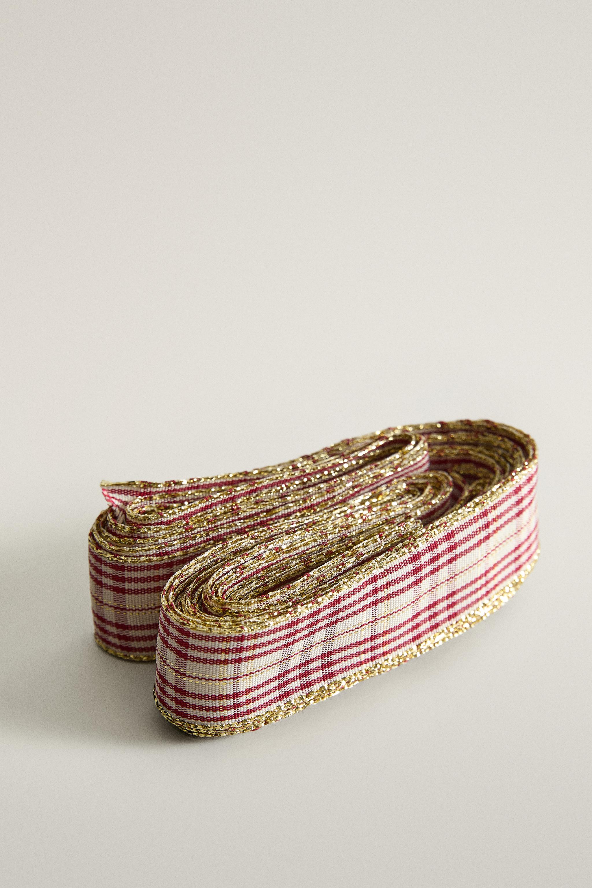 CHRISTMAS CHECK GIFT RIBBON