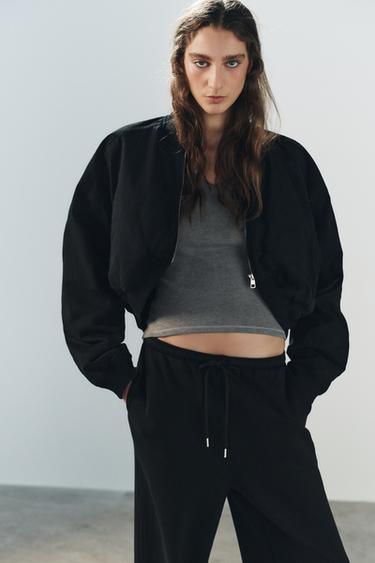 FLEECE JOGGER PANTS — Black 2