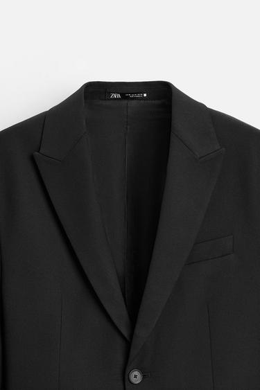 SLIM FIT SUIT BLAZER - Black by Zara - Image 8