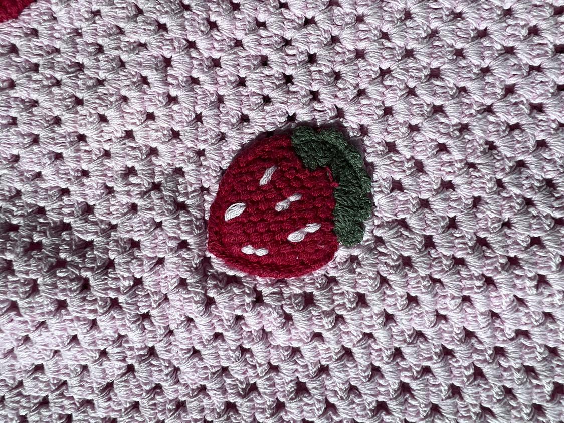 KNITTED DRESS WITH STRAWBERRIES - Image 4