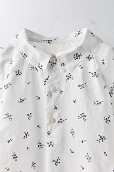2-6 ANS/ CHEMISE EN POPELINE FLEURS ÉDITION LIMITÉE - Imprimée de Zara - Image 2
