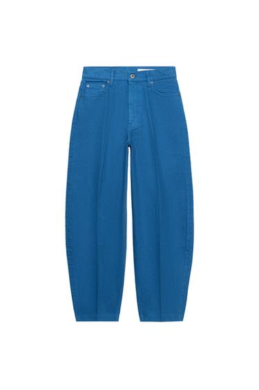 JEANS ZW COLLECTION TAPERED TIRO ALTO - ind.tejan de Zara
