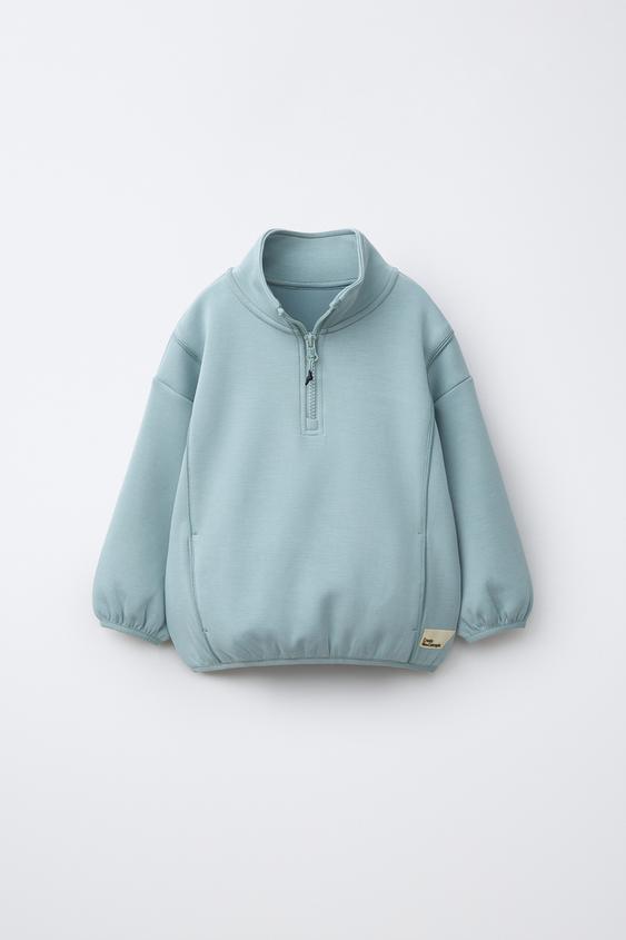 INTERLOCK LABEL SWEATSHIRT - Light blue by Zara - Image 0