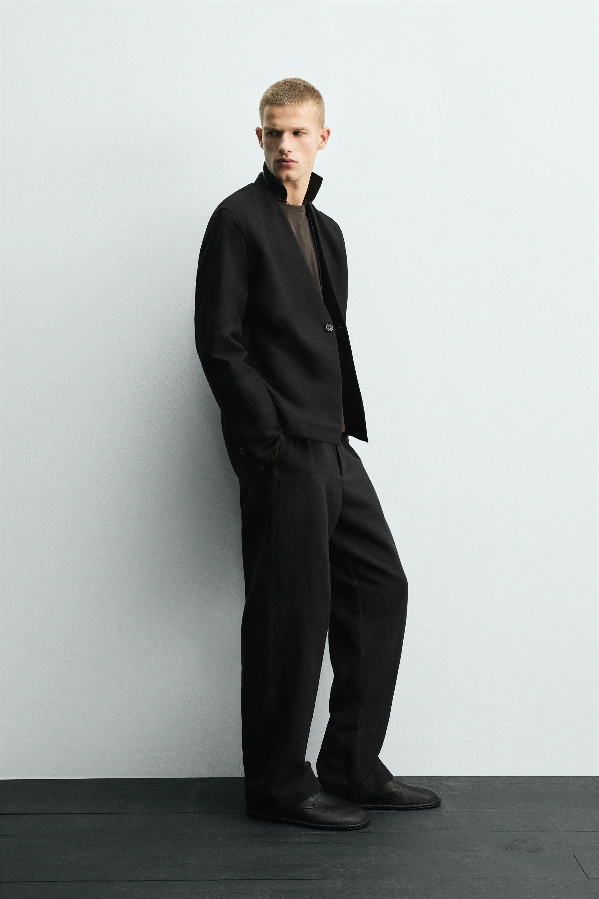 COTTON-LINEN SUIT BLAZER