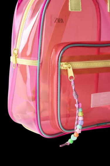 VINYL BACKPACK - Pink by Zara