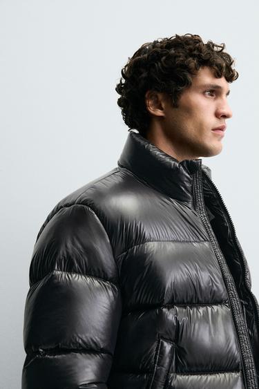 VESTE DOUDOUNE 100% PLUMES - Noir de Zara - Image 5