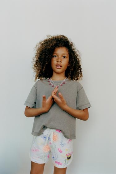 LILO & STITCH © DISNEY PRINTED BERMUDA SHORTS - Oyster-white by Zara