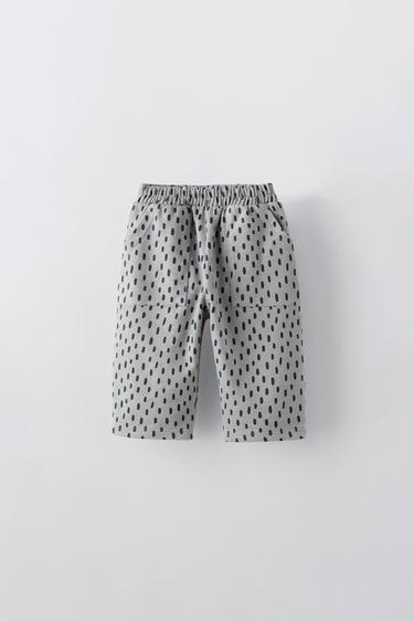 PRINTED TROUSERS - Mid-blue by Zara - Image 0